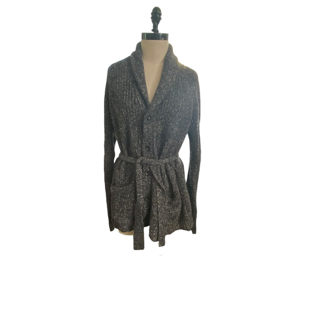 Club Monaco Women’s Wool blend Cardigan w Belt Made with Italian Yarn L/G